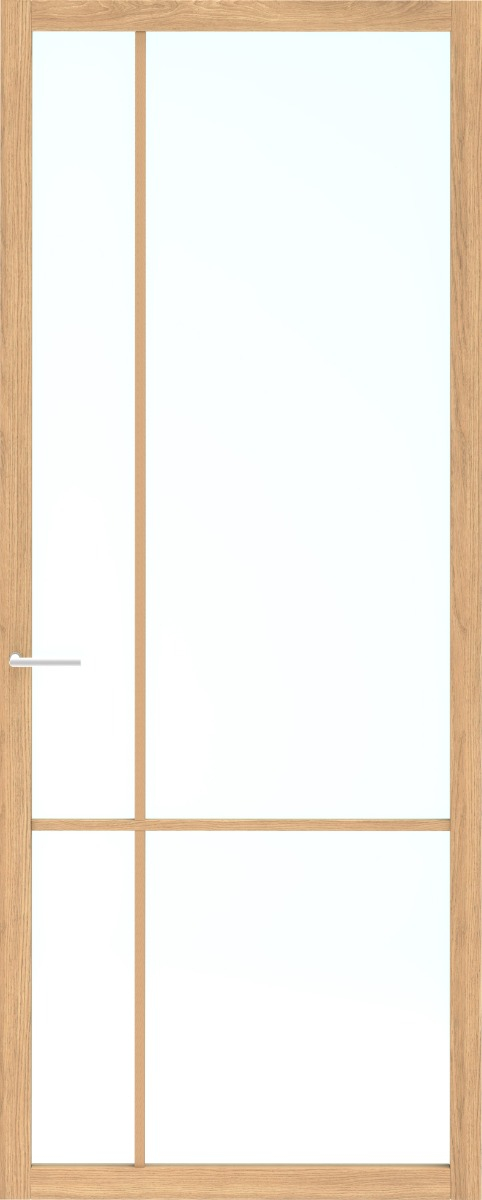 Skantrae SlimSeries SSL 14809 Eiken Gelakt 83x231.5 Stomp Incl. Blank Glas